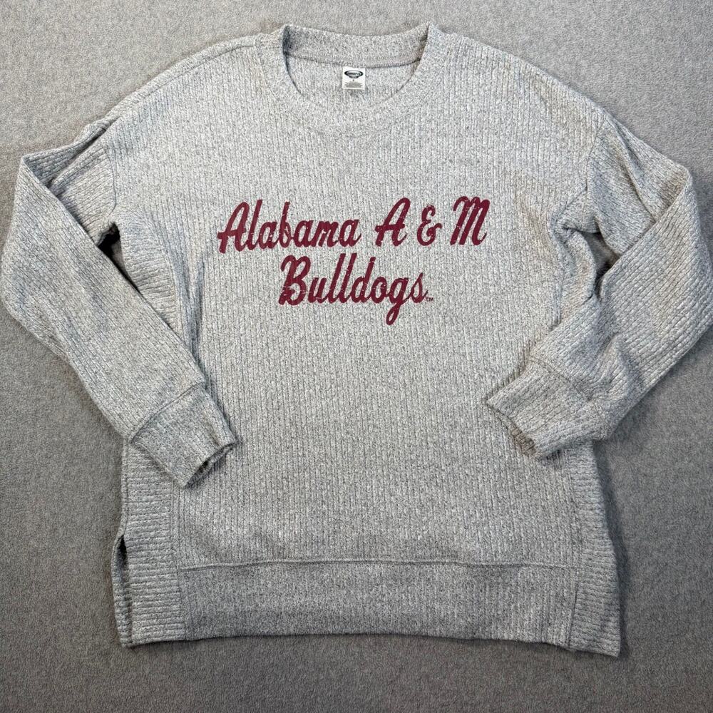 Alabama A&M Bulldogs Concepts Sport Women's Small Ribbed Crewneck Sweatshirt